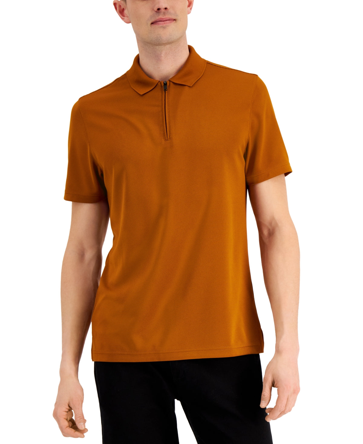 Alfani Men's Ottoman Zip Polo