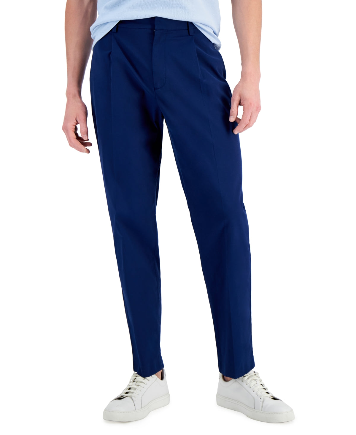 Alfani Men's Regular-Fit Stretch Pleated Pants