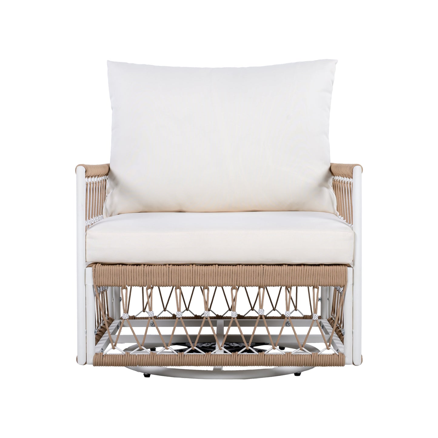 Set of 2 360° Swivel Bohemian Outdoor Lounge Chairs