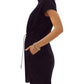 Entro - Gloria Folded Neck Drawstring Dress