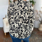 Double Take - Full Size Printed Ruffle Trim Balloon Sleeve Shirt