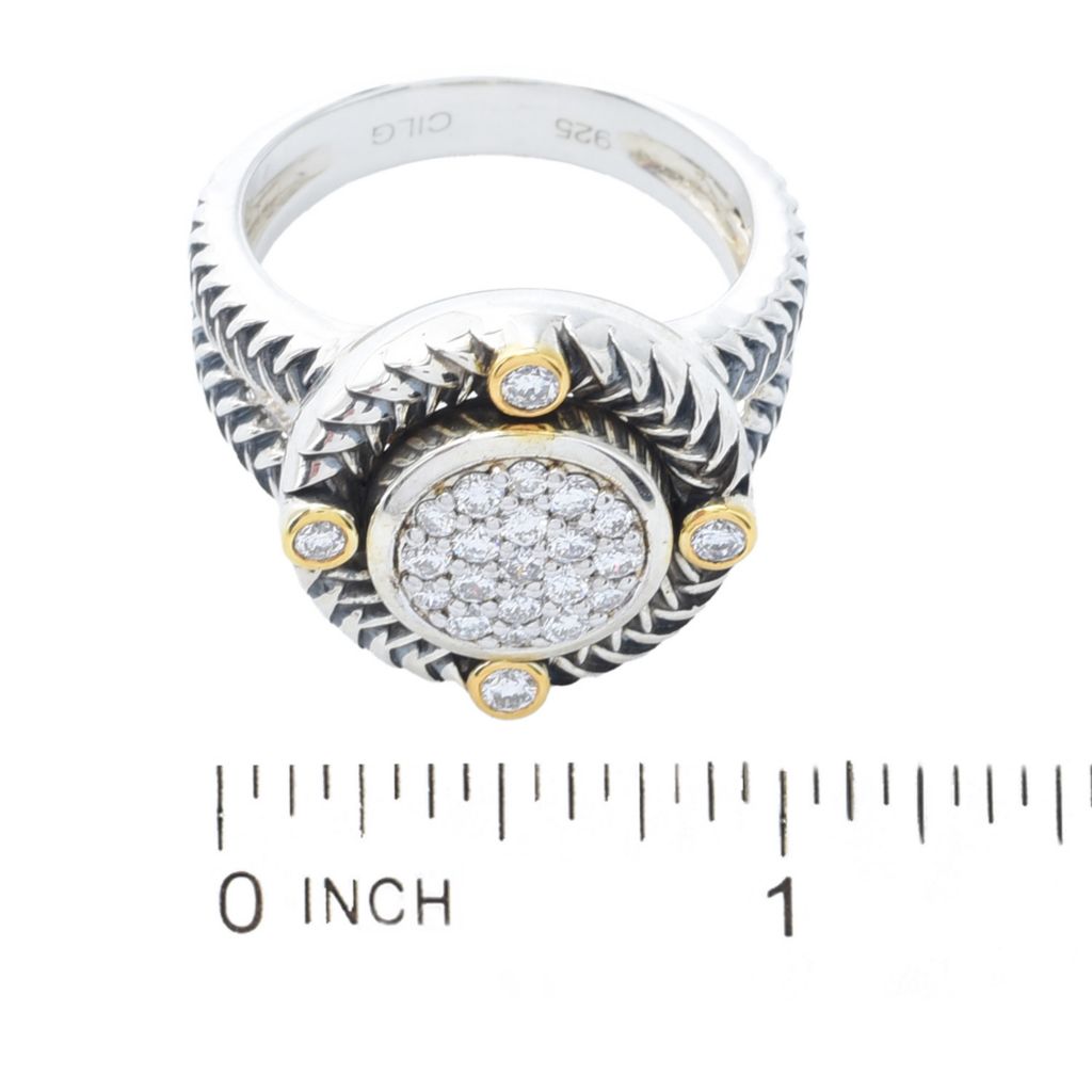 Anel de diamantes redondos cultivados em laboratório, 0,48ctw, vermeil 18K da Melodia Diamonds