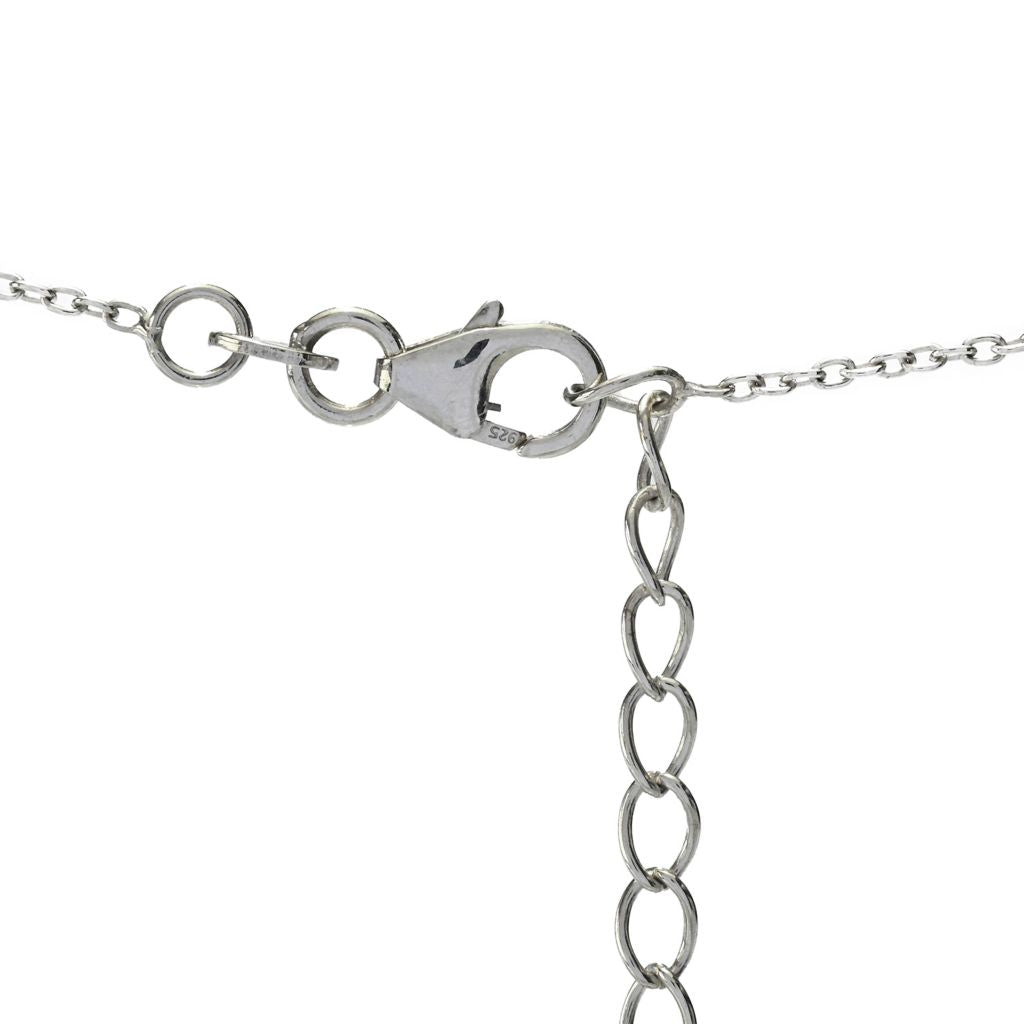 Pingente Gem Treasures de 3,30 quilates em água-marinha e zircônia branca com corrente