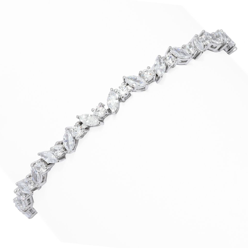 Pulseira Brilliante 6.67 DEW Marquise e Redonda com Diamantes Simulados