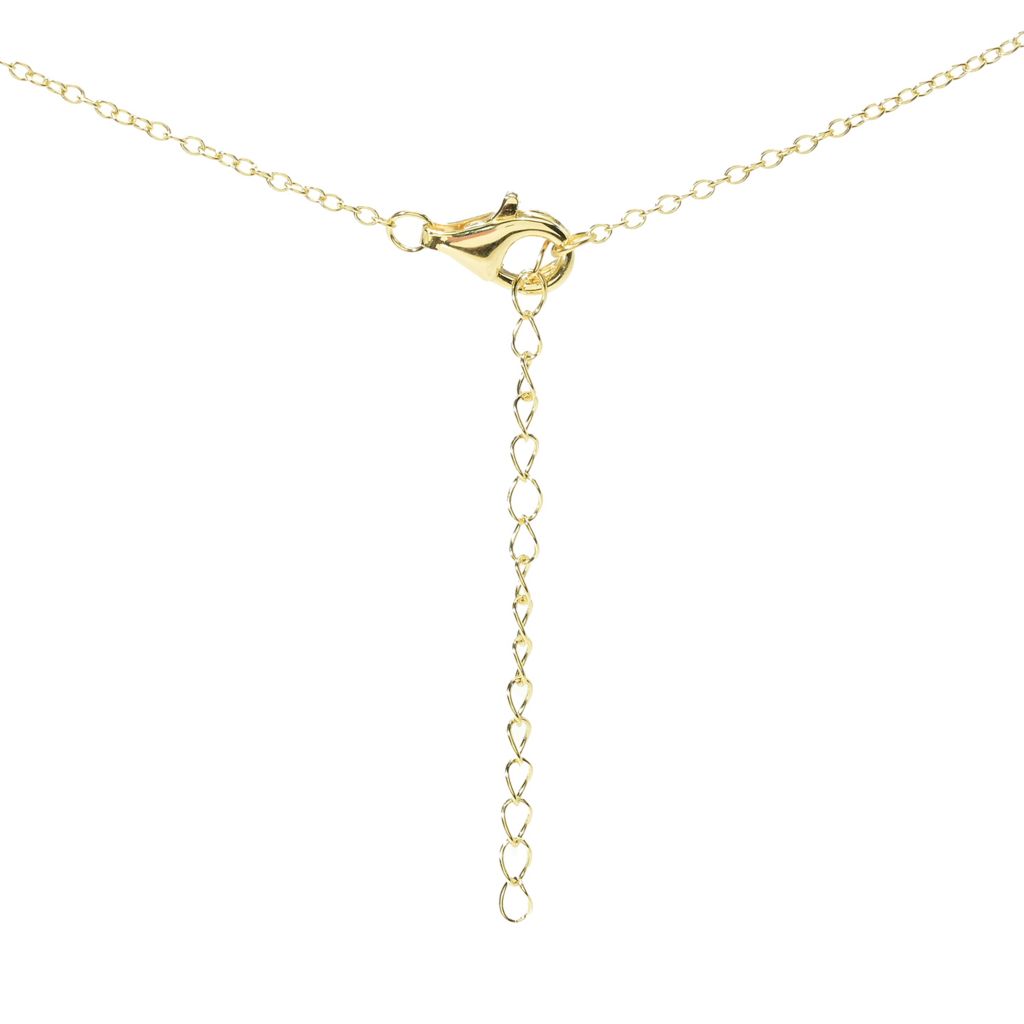 Pingente Elemental Gems em coral salmão e turquesa mohave azul com corrente