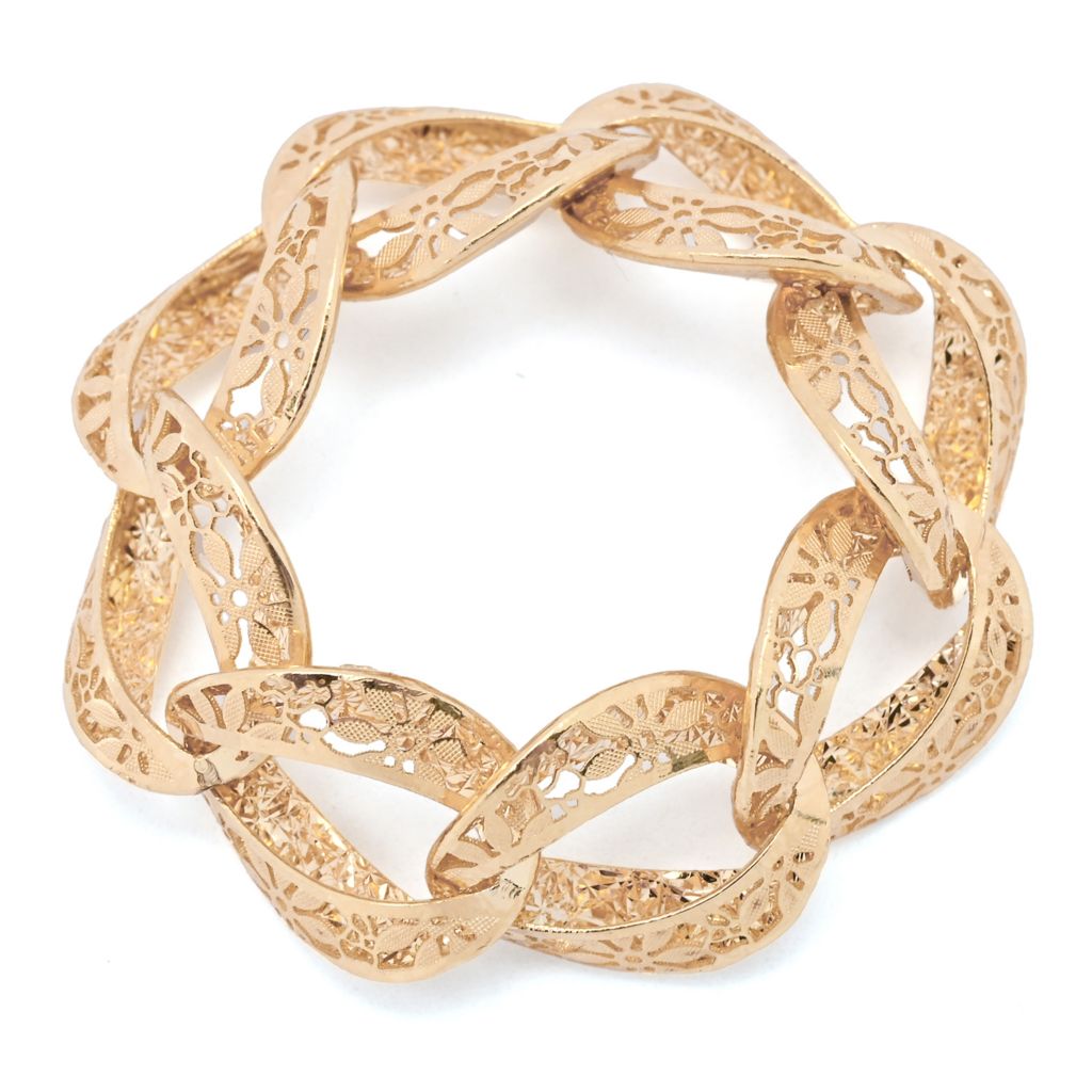 stefano-oro-14k-gold-fiori-ricami-reversible-grumetta-chain-ring