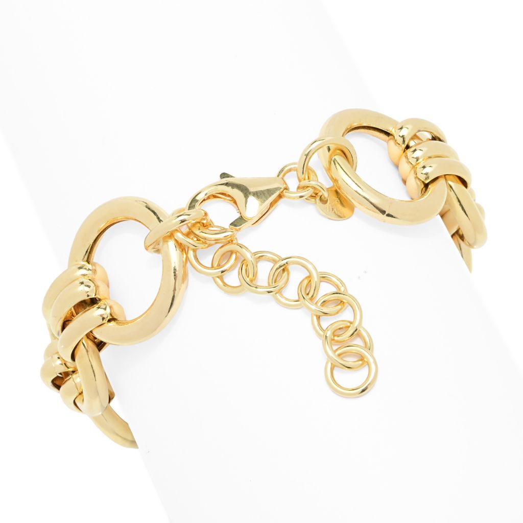 toscana-italiana-gold-or-platinum-plated-electroform-triple-row-link-bracelet