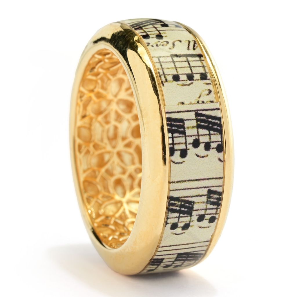 Toscana Italiana "Flora Carta" papel impresso e anel de charuto esmaltado