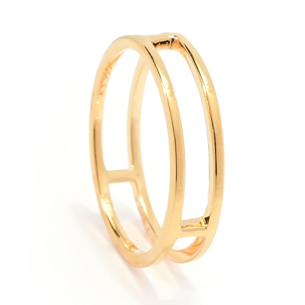 Anel duplo "Bennett" em ouro vermeil 18K Kendra Scott