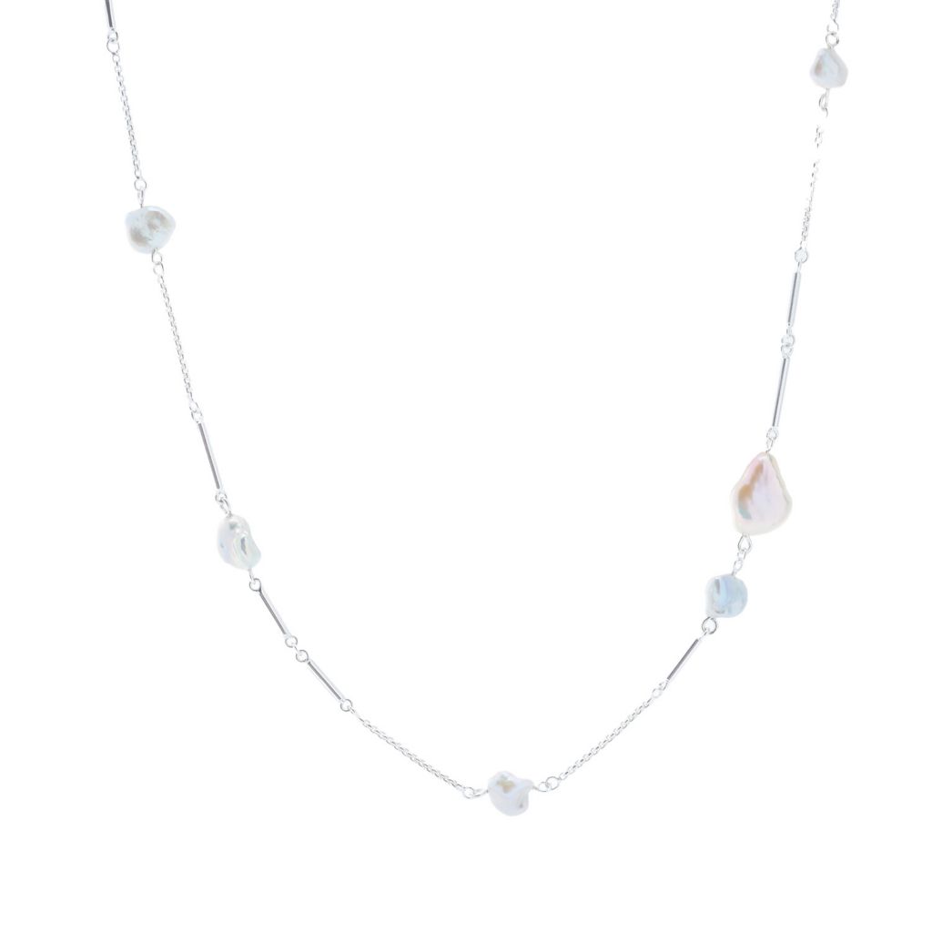 Colar Station de Pérolas Barrocas Cultivadas "Sabrina" banhado a ouro 14K Kendra Scott