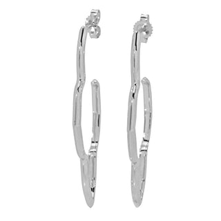 Brincos de argola de trevo "Darla" de prata esterlina Kendra Scott, 3,4 gramas