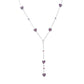 Colar em Y com diamante roxo extravagante de 0,50ctw da Diamond Treasures