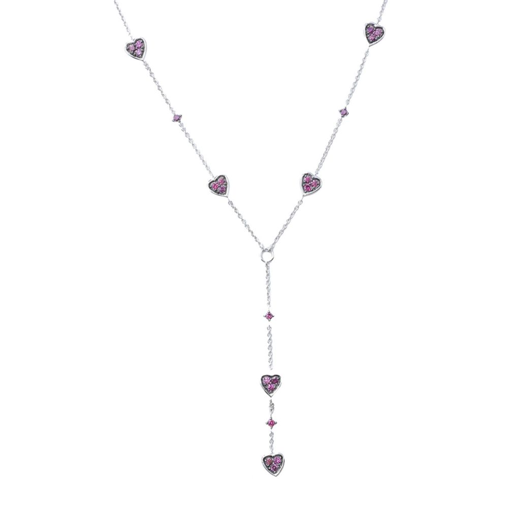 Colar em Y com diamante roxo extravagante de 0,50ctw da Diamond Treasures