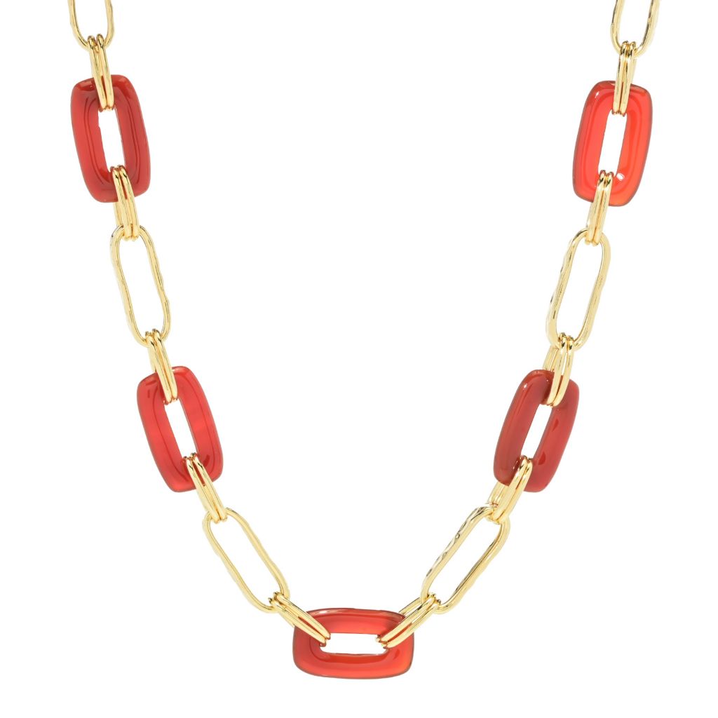 toscana-italiana-18k-gold-plated-acqua-bagnata-choice-of-gem-paperclip-necklace