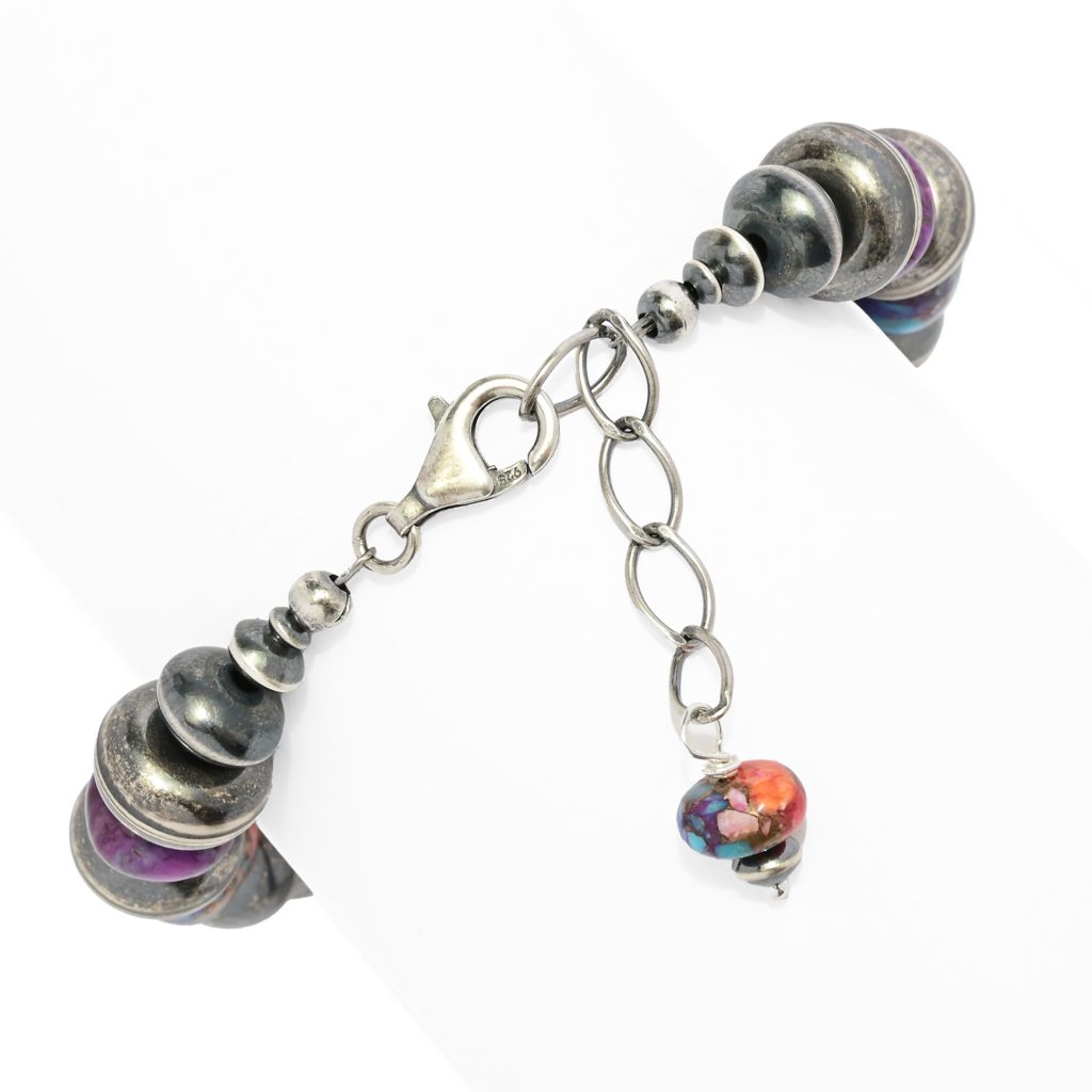 Pulseira "Statements" da linha turquesa da Dália Roxa Kingman da Southwest Elements