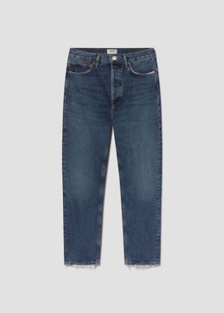 Agolde - Calça Jeans Reta Cintura Alta Cintura Fina Anos 90