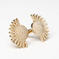 Avenue Chic - Women's Half Sunburst Cuff Ring