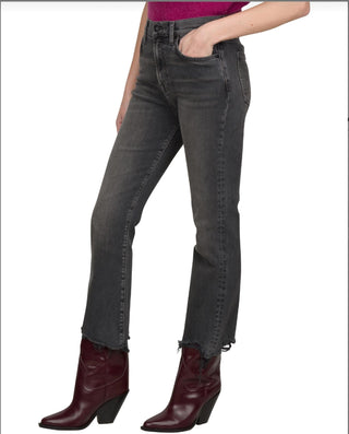 7 For All Mankind - Calça skinny feminina de cintura alta