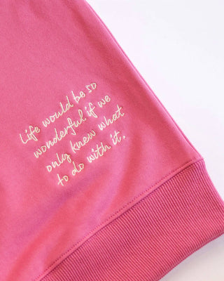 Care Tucker - Moletom Hollywood de gola redonda folgado dos anos 90