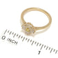 Anel de diamante amarelo e branco Gems of Distinction em ouro 14K com 0,34ctw