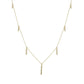 Colar Gems of Distinction em ouro 14K com pingente de barra graduada e diamante de 0,40ctw