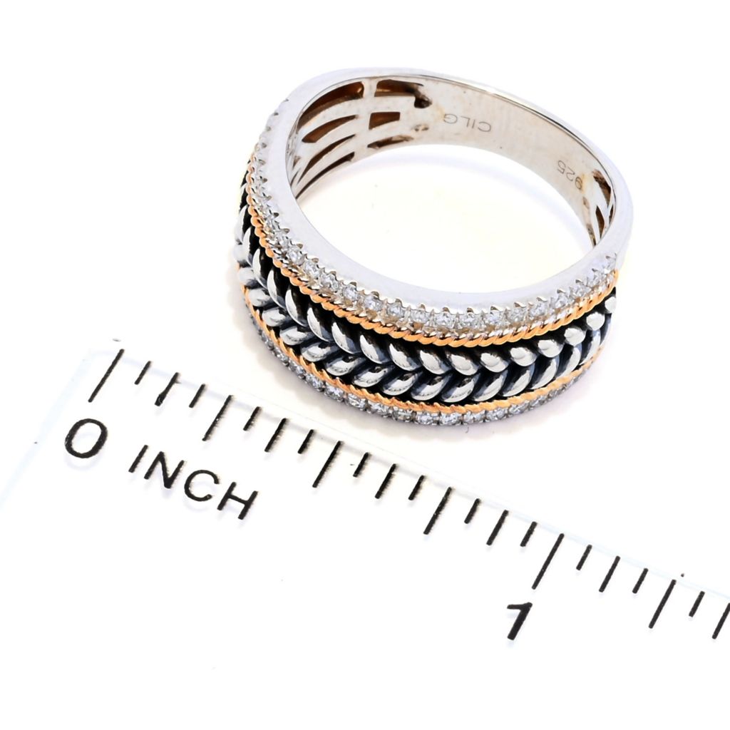 Anel de diamante cultivado em laboratório Melodia Diamonds 18K Vermeil 0,30ctw