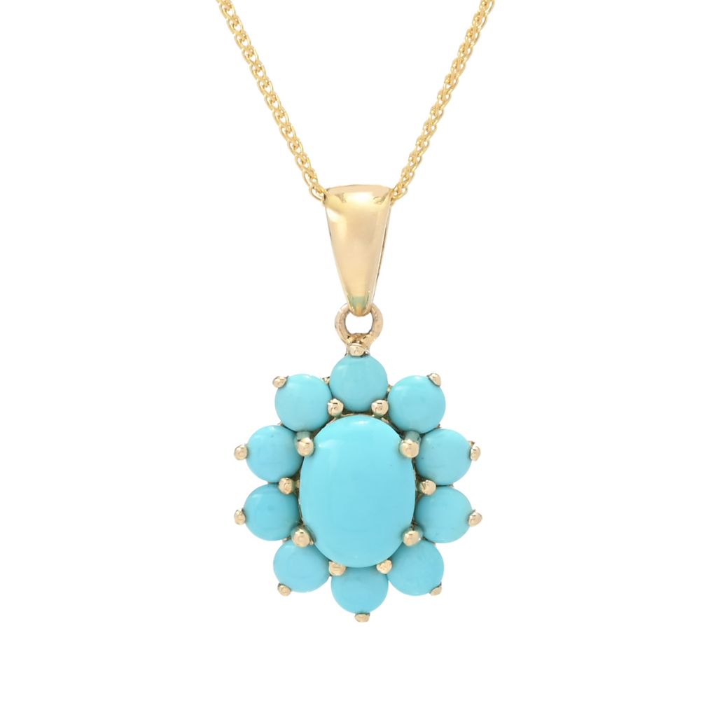 lali-jewels-14k-gold-8x6mm-turquoise-w-turquoise-halo-pendant-w-chain