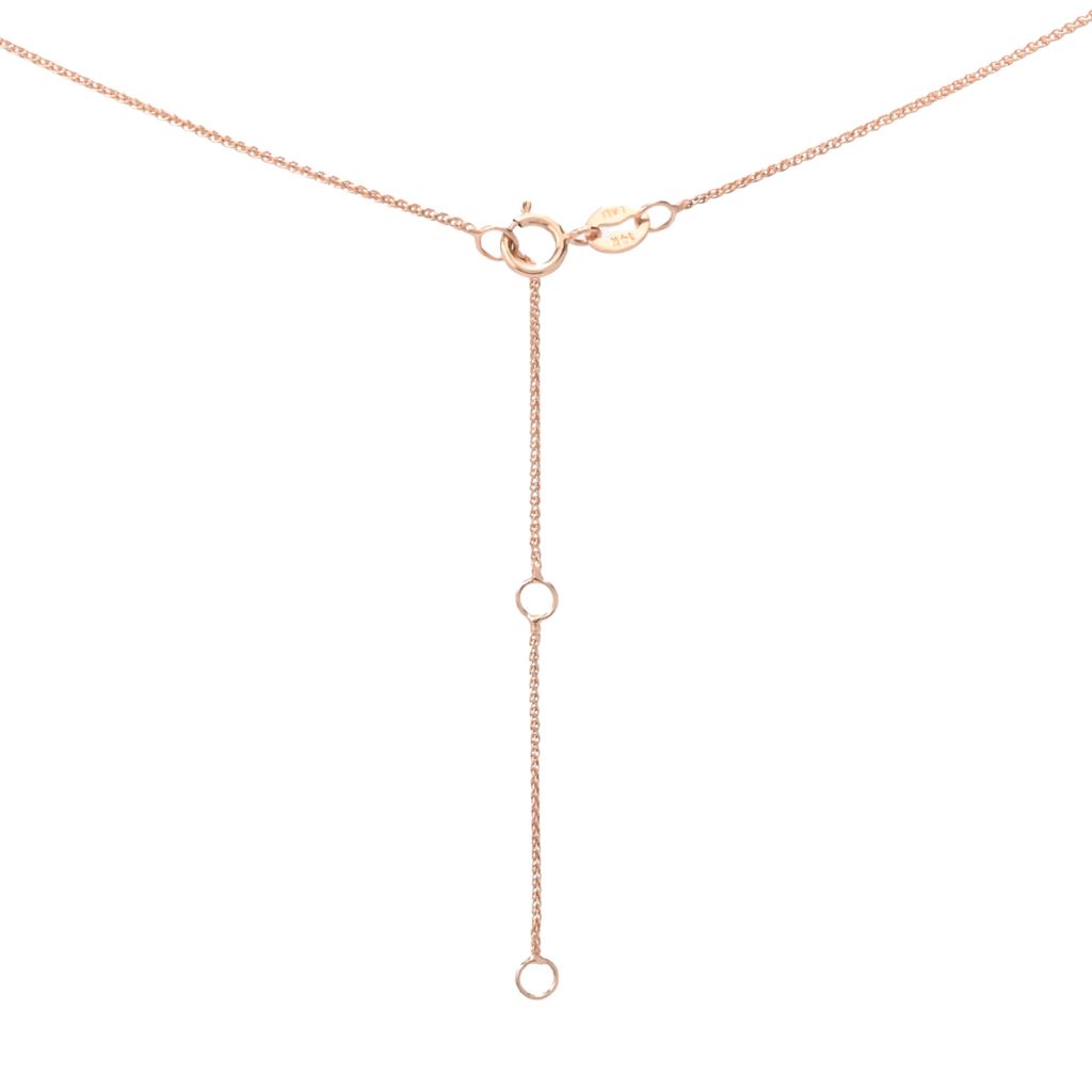 Pingente de turquesa e diamante LALI Jewels em ouro rosa 14K 9x7 mm com corrente