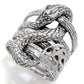 Anel de serpente multifileira Artisan Silver by Samuel B., 8,0 gramas