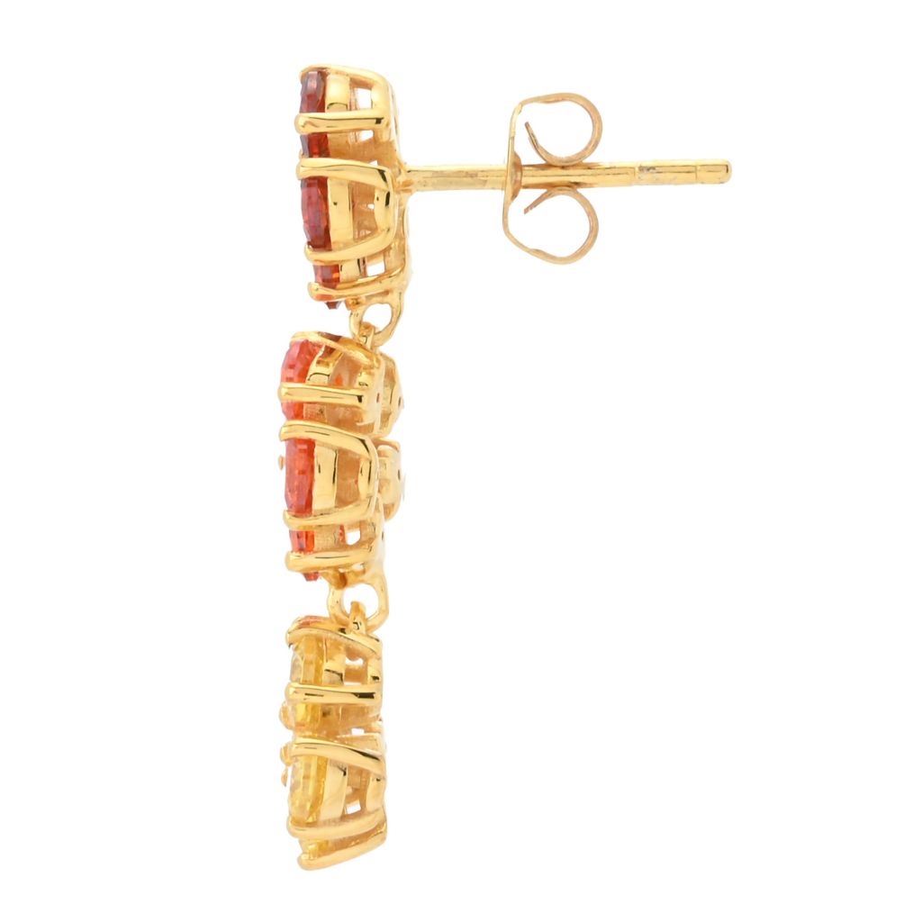 Brincos de aglomerado de flores com pedras preciosas simuladas "Color Crush"