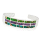 Pulseira de prata esterlina da Southwest Elements Colors of Mohave Turquesa
