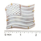 Broche/Pingente Cameo Italiano "Elysse" com Bandeira Americana e Concha