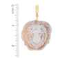 Pingente Cameo Enhancer "Elysse" de concha de animal da selva Cameo Italiano