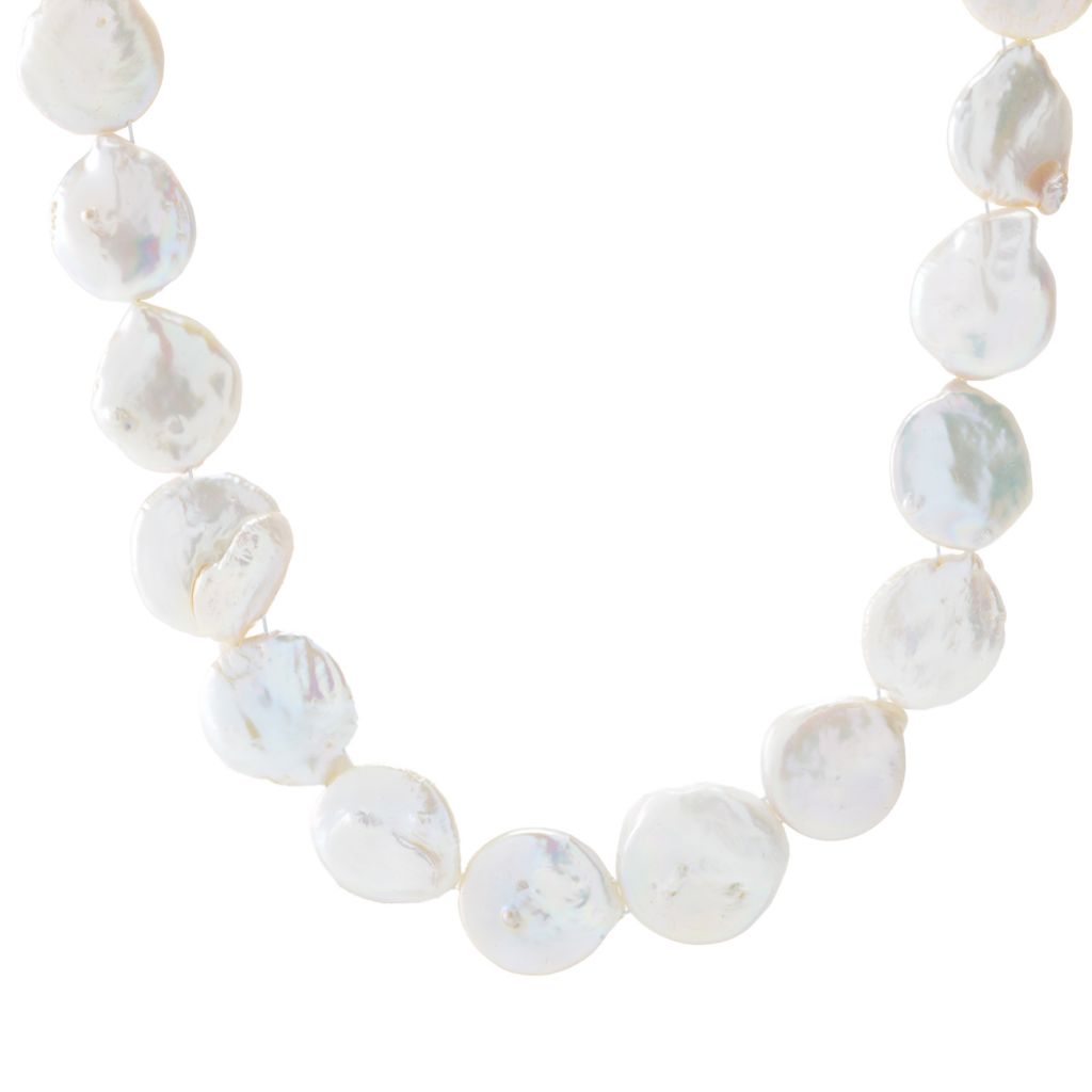 Colar de pérolas cultivadas em água doce Far East Jewelry de 19 a 22 mm