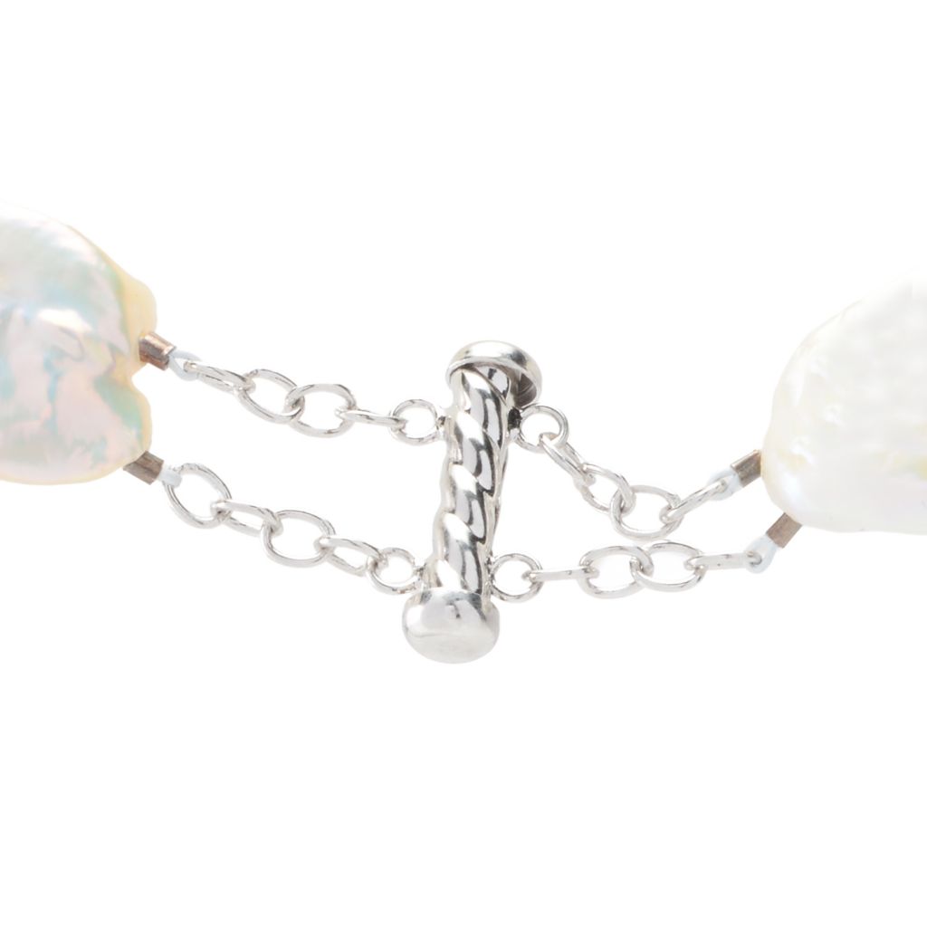 Colar de pérolas cultivadas em água doce Far East Jewelry de 19 a 22 mm