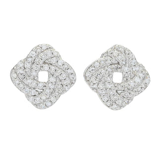 Brincos de diamante "Love Knots" de 0,35ctw da Diamond Treasures