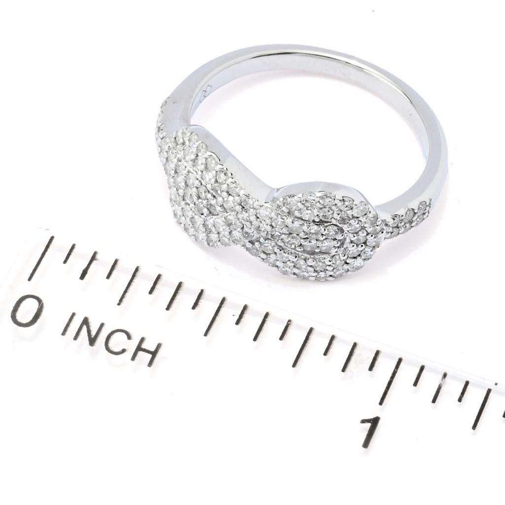 Anel "Infinito" de diamante de 0,60 quilates em prata esterlina Diamond Treasures