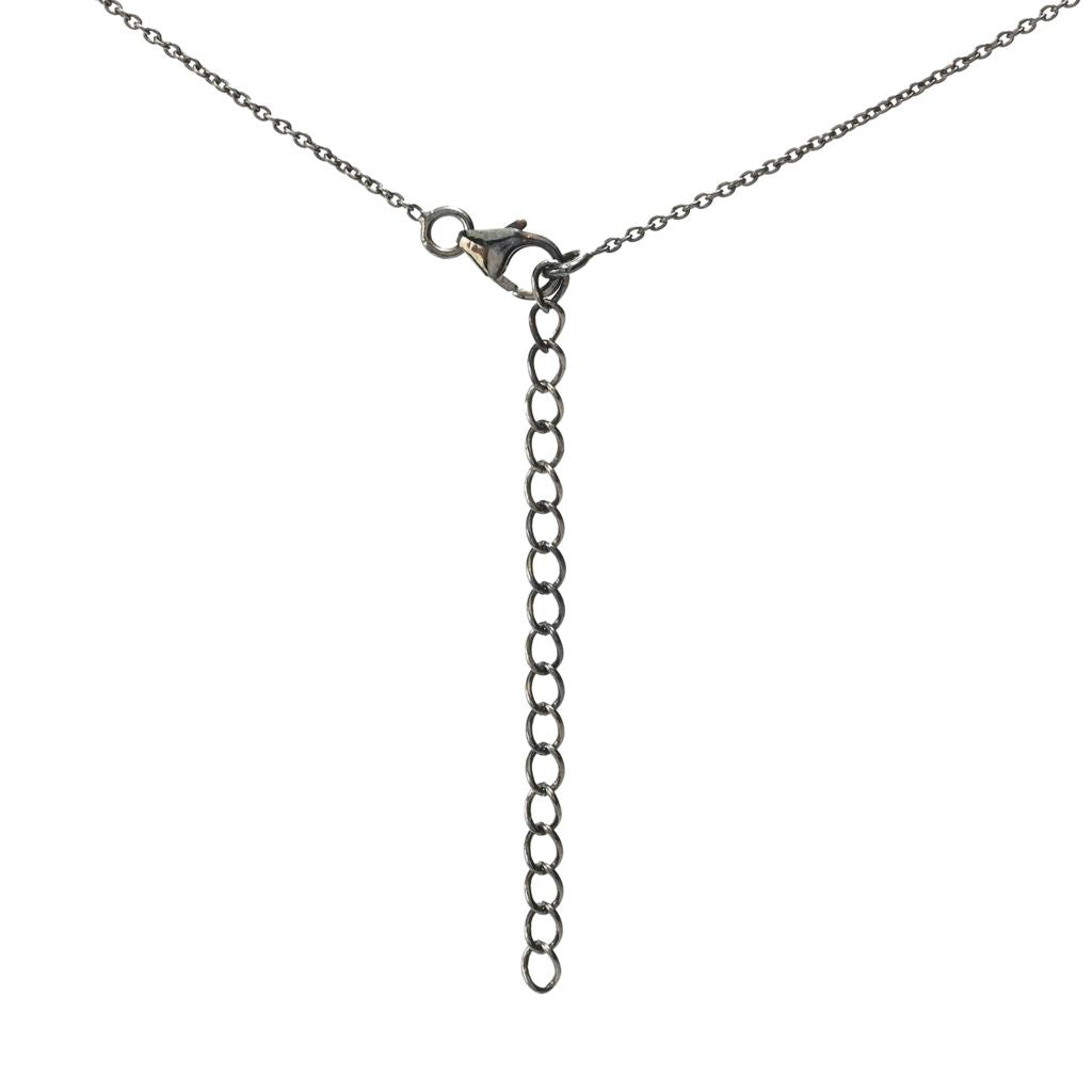 Pingente de pedra da lua e zircônia arco-íris MUSE em prata esterlina 5,51ct