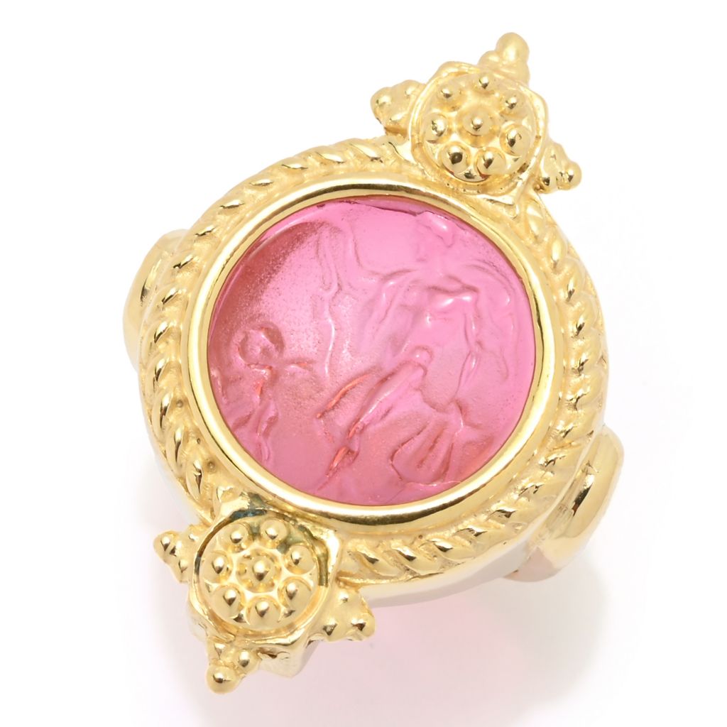 tagliamonte-18k-gold-plated-hercules-cupid-venetian-glass-cameo-ring