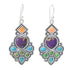 southwest-elements-statements-spiny-oyster-turquoise-drop-earrings