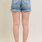 Judy Blue - High Waist Star Print Cut Off Denim Short