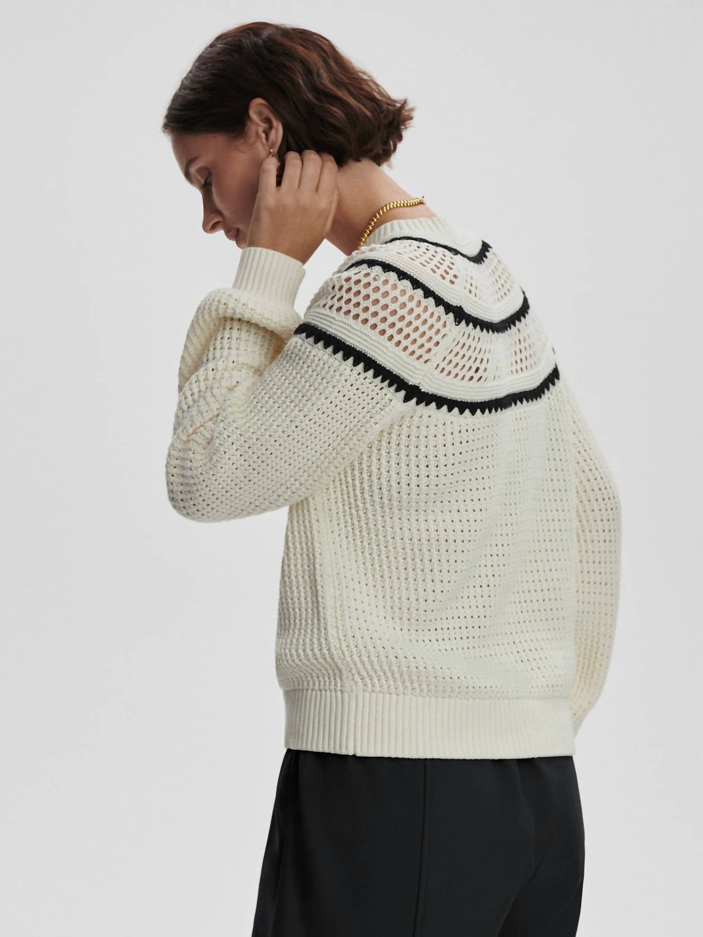 Varley - Padbury Pointelle Knit Sweater