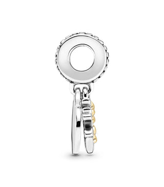 Pandora - Women's Two-tone Heart Family Tree Charm