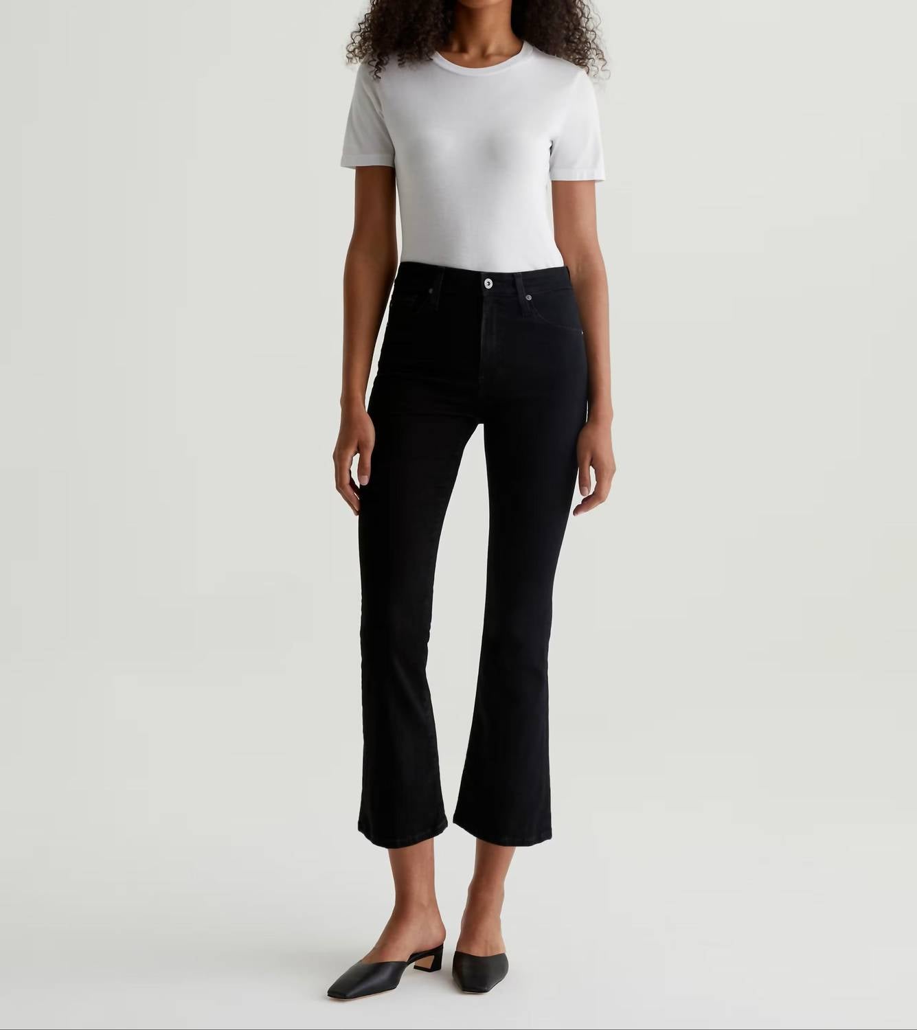 Ag Jeans - Farrah Mid Rise Cropped Bootcut Jeans