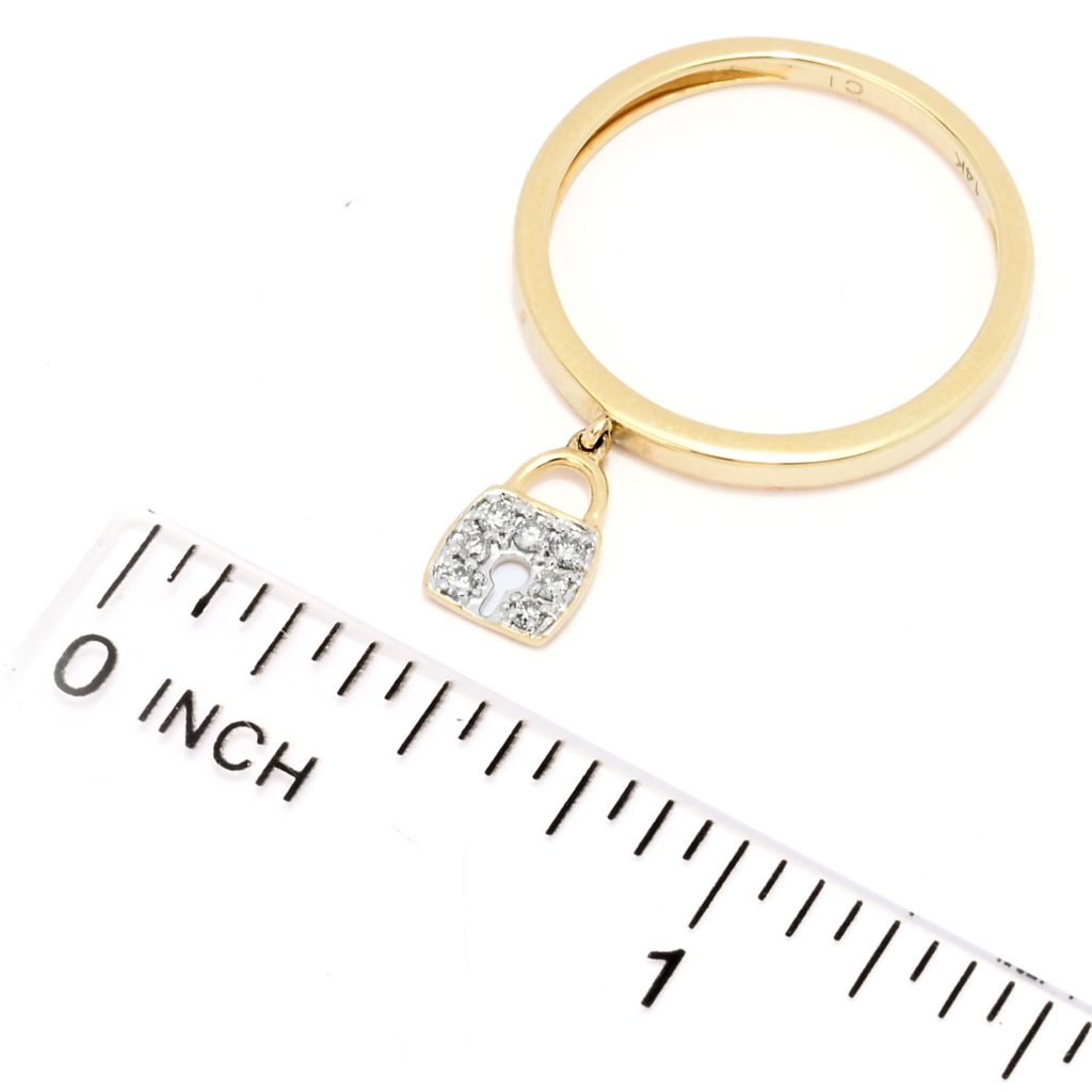 Anel de ouro 14K da coleção Cocci com opção de diamantes e detalhes em diamante