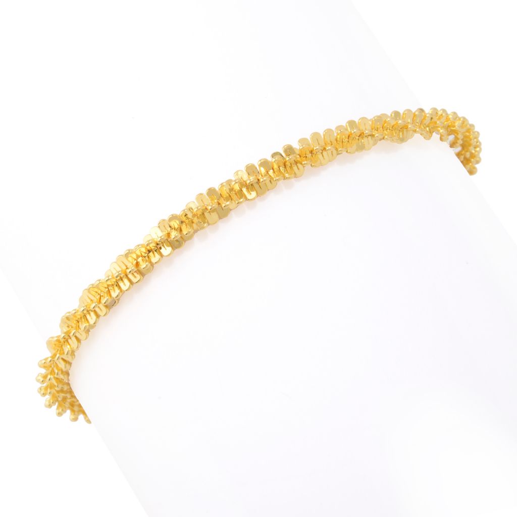 Pulseira de corrente Margherita Toscana Italiana com escolha de revestimento e tamanho