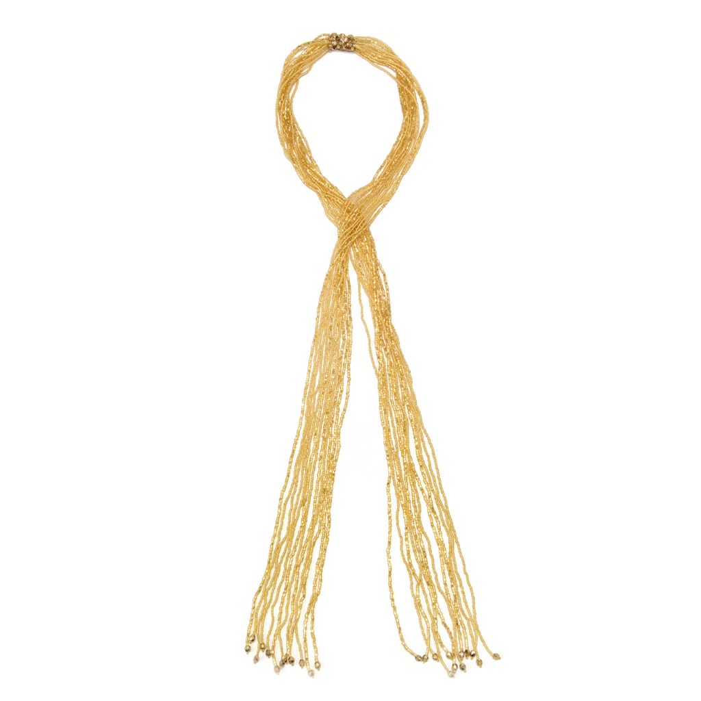 Il Murano di Francesca Escolha de cor Colar de lenço com contas de vidro Murano