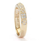 Anel de pirâmide de diamantes Beverly Hills Elegance em ouro 14K com 0,33ctw
