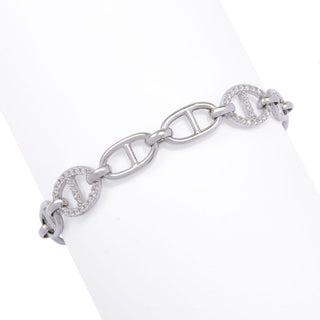Pulseira Mariner Brilliante Italia 0,86 DEW com diamantes simulados Pavé