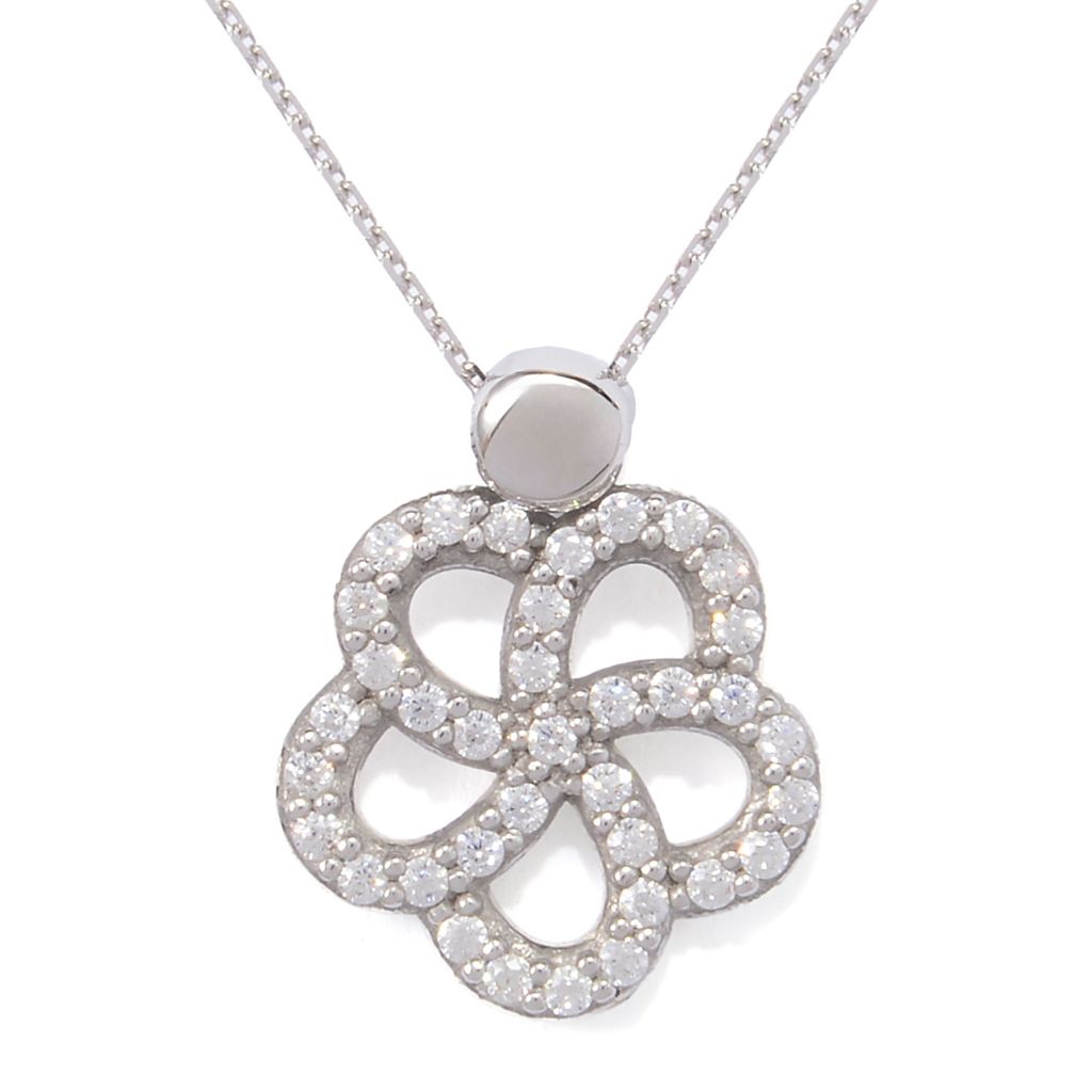 Pingente de cluster de flor de diamante simulado Brilliante Italia 0,50 DEW